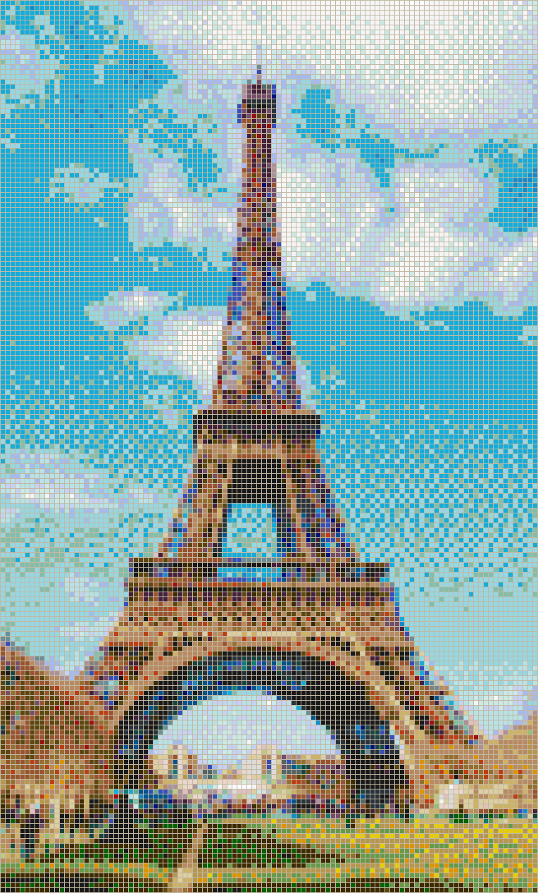 Eiffel Tower - Mosaic Tile Picture Art