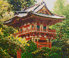 Pagoda (Japanese Tea Garden) - Tile Mosaic