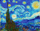 Starry Night (Van Gogh) - Tile Mosaic