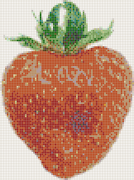 Strawberry - Mosaic Wall Picture Art