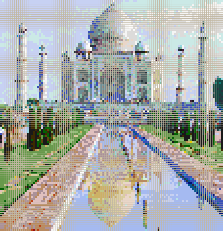 Taj Mahal - Mosaic Wall Picture Art