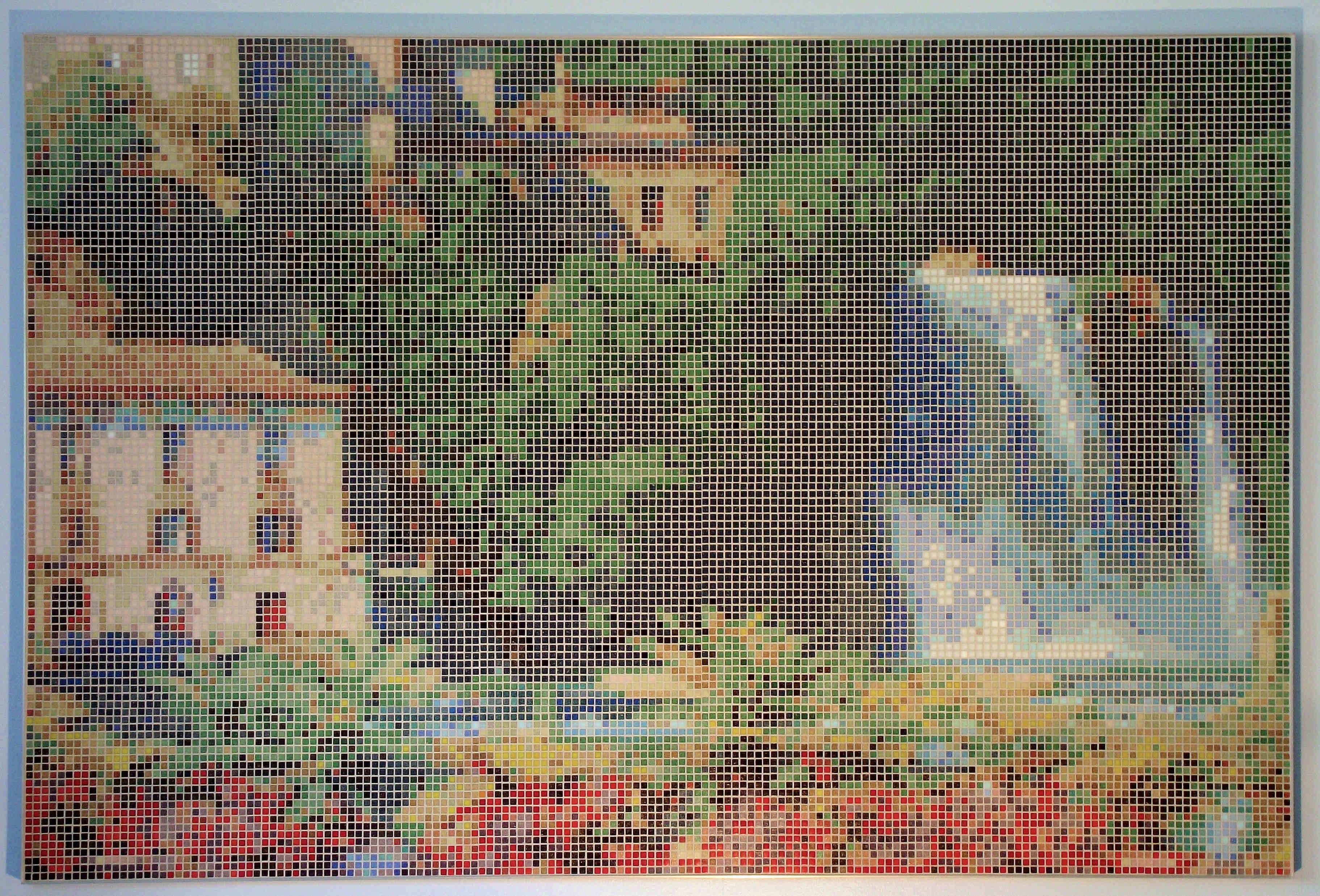 Italian Waterfall (Isola Liri) Framed Mosaic