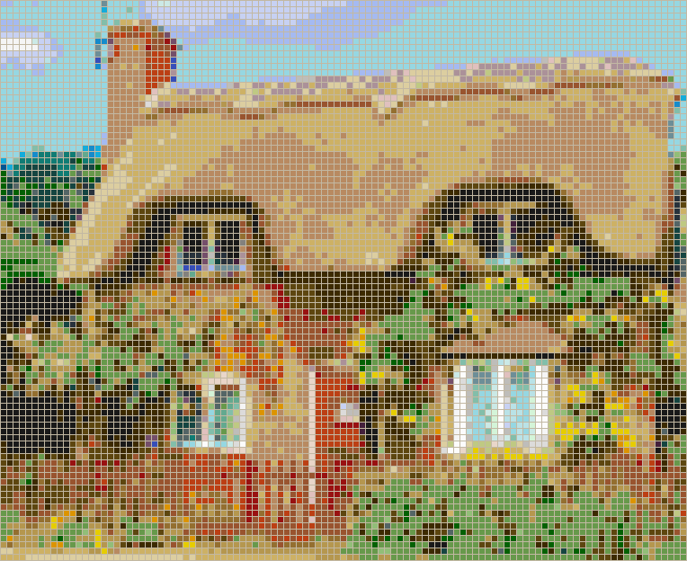 Ampthill Cottage - Mosaic Wall Picture Art